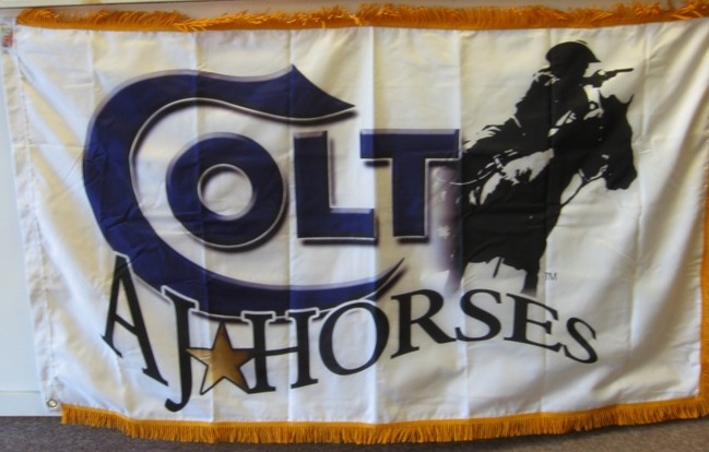 Colt AJ Horses Perma-Dyed Flag